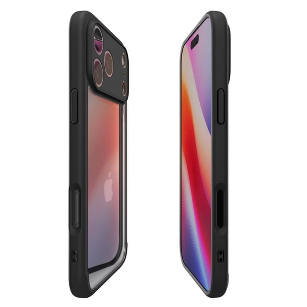 iPhone 18 Pro Max/17 Pro Max skal med klar baksida och luftkuddar, matt svart, bild 8
