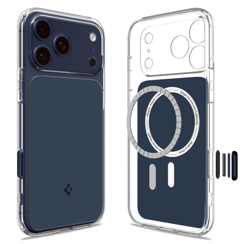 iPhone 18 Pro Max/17 Pro Max MagSafe-skal med kameraknapp och luftkuddar, marinblå, bild 4