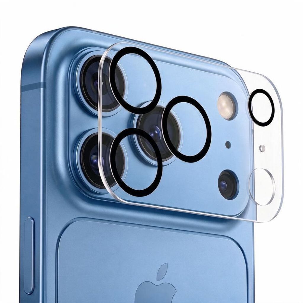 iPhone 18 Pro Max kameralinsskydd med monteringsram, bild 2