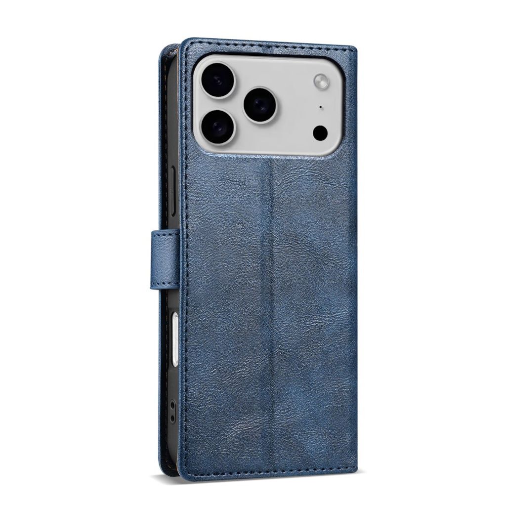 iPhone 18 Pro Max/17 Pro Max plånboksfodral i PU-läder med magnetflärp, blå, bild 4
