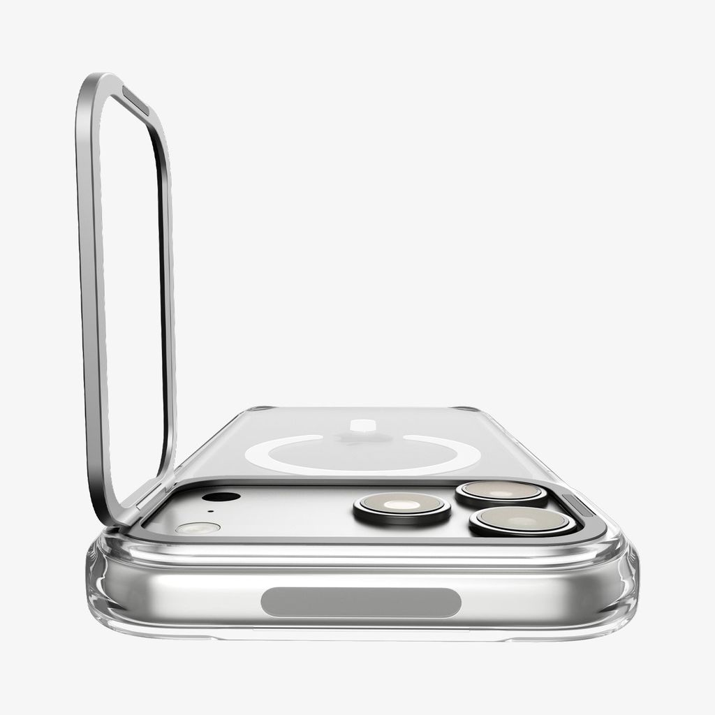 iPhone 18 Pro Max/17 Pro Max MagSafe-skal med metallring, silver, bild 3
