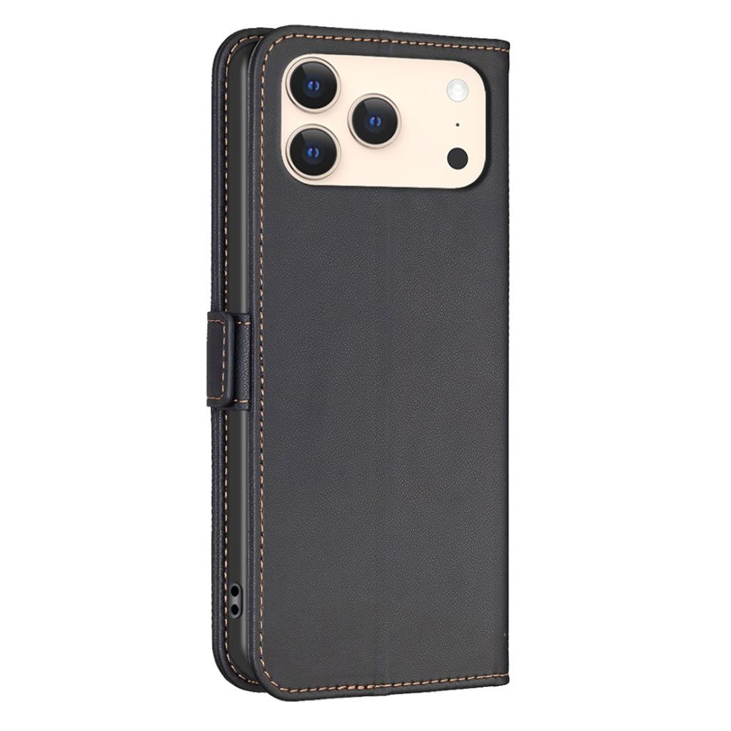 iPhone 18 Pro Max/17 Pro Max plånboksfodral med dubbla magnetlås, svart, bild 3
