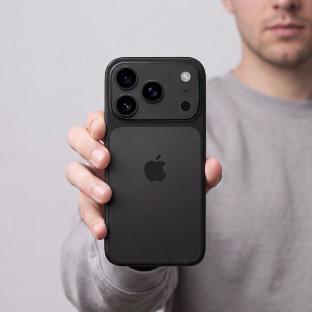 iPhone 18 Pro Max kameralinsskydd i aluminium, svart, bild 7