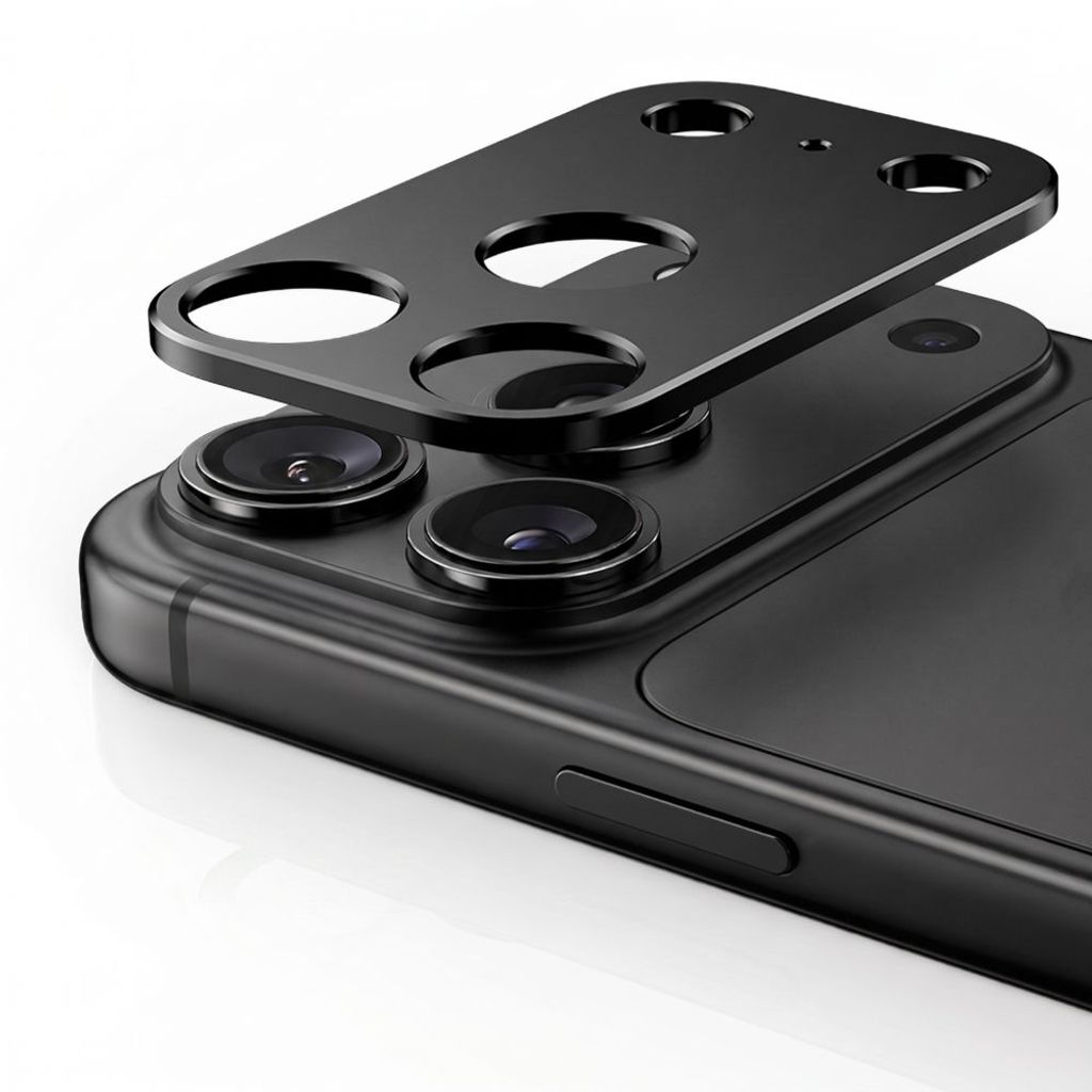 iPhone 18 Pro Max kameralinsskydd i aluminium, svart, bild 2
