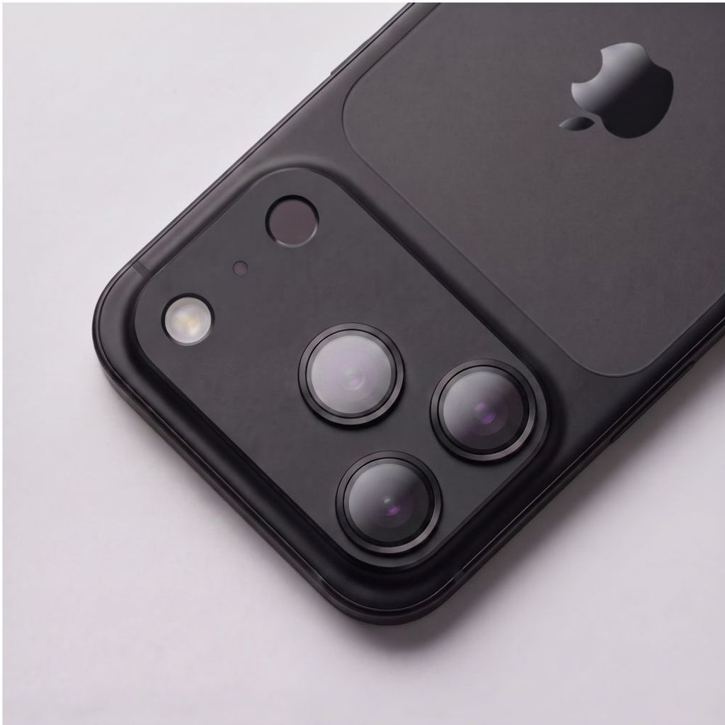 iPhone 18 Pro Max helt täckande kameralinsskydd i aluminium, svart, bild 5
