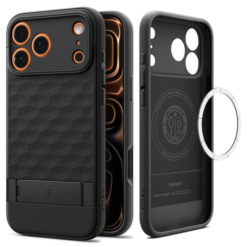 Spigen iPhone 18 Pro/17 Pro skal Parallax S MagFit, svart, bild 3