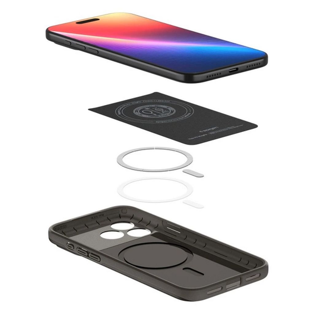 Spigen iPhone 18 Pro/17 Pro skal Thin Fit MagFit, Gunmetal, bild 7