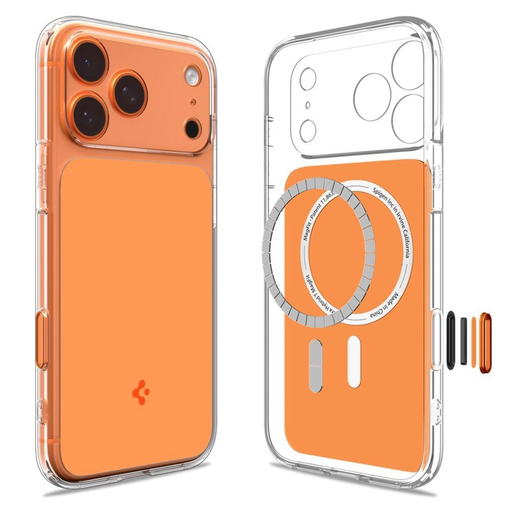 Spigen iPhone 18 Pro/17 Pro skal Ultra Hybrid T MagFit, orange, bild 4