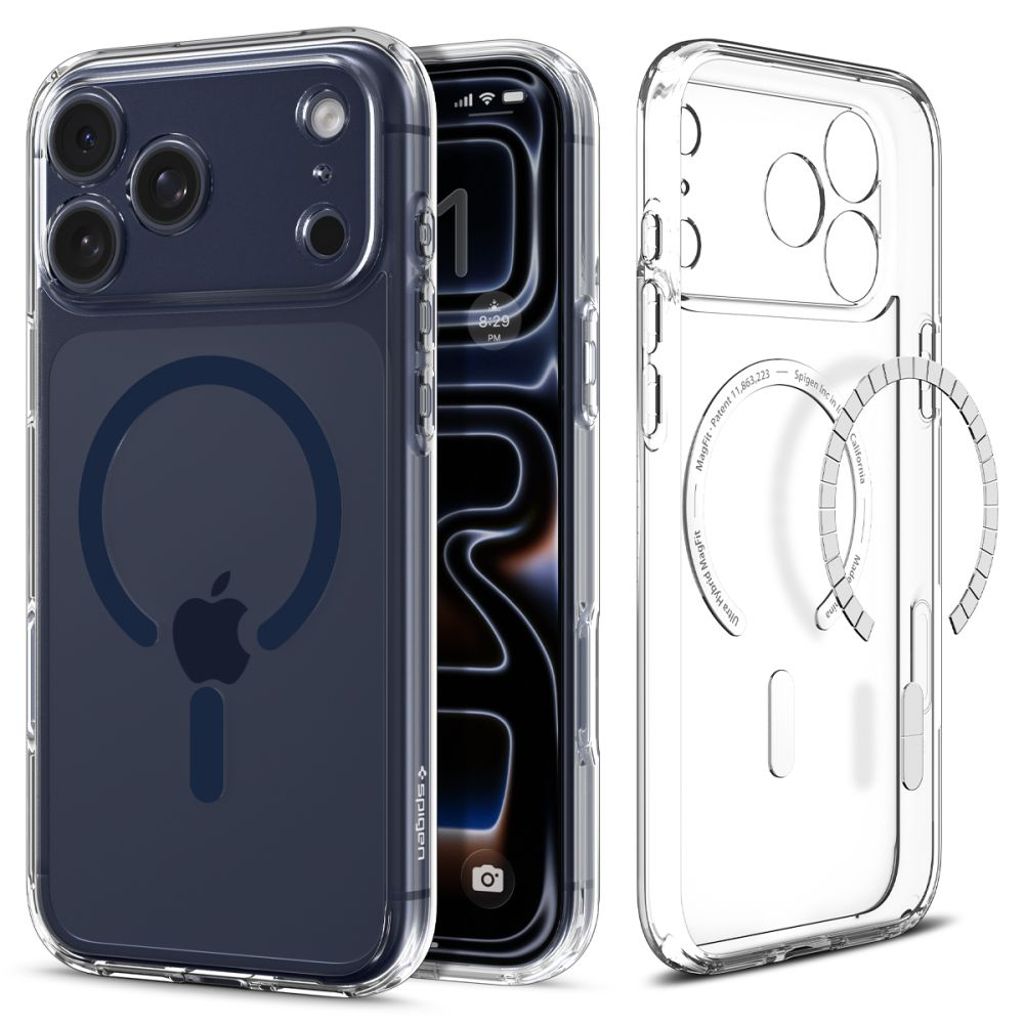 Spigen iPhone 18 Pro/17 Pro skal Ultra Hybrid MagFit, blå, bild 2