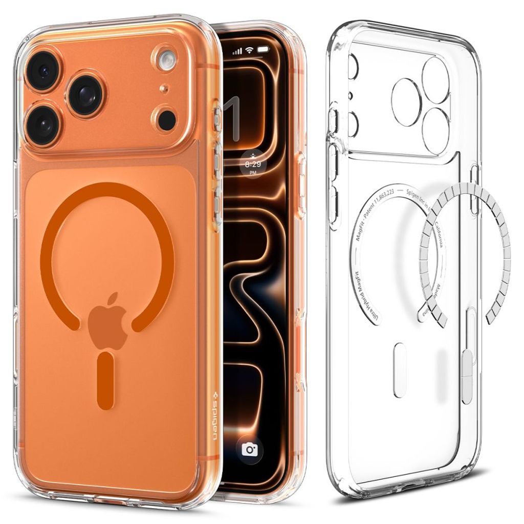 Spigen iPhone 18 Pro/17 Pro skal Ultra Hybrid MagFit, orange, bild 2
