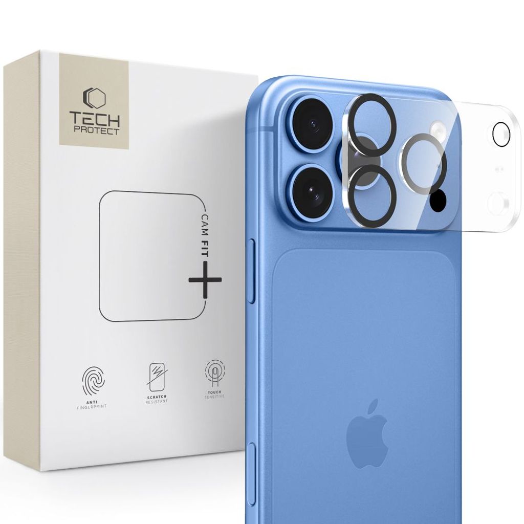 Tech-Protect Kameraskydd iPhone 18 Pro i härdat glas, transparent, bild 3