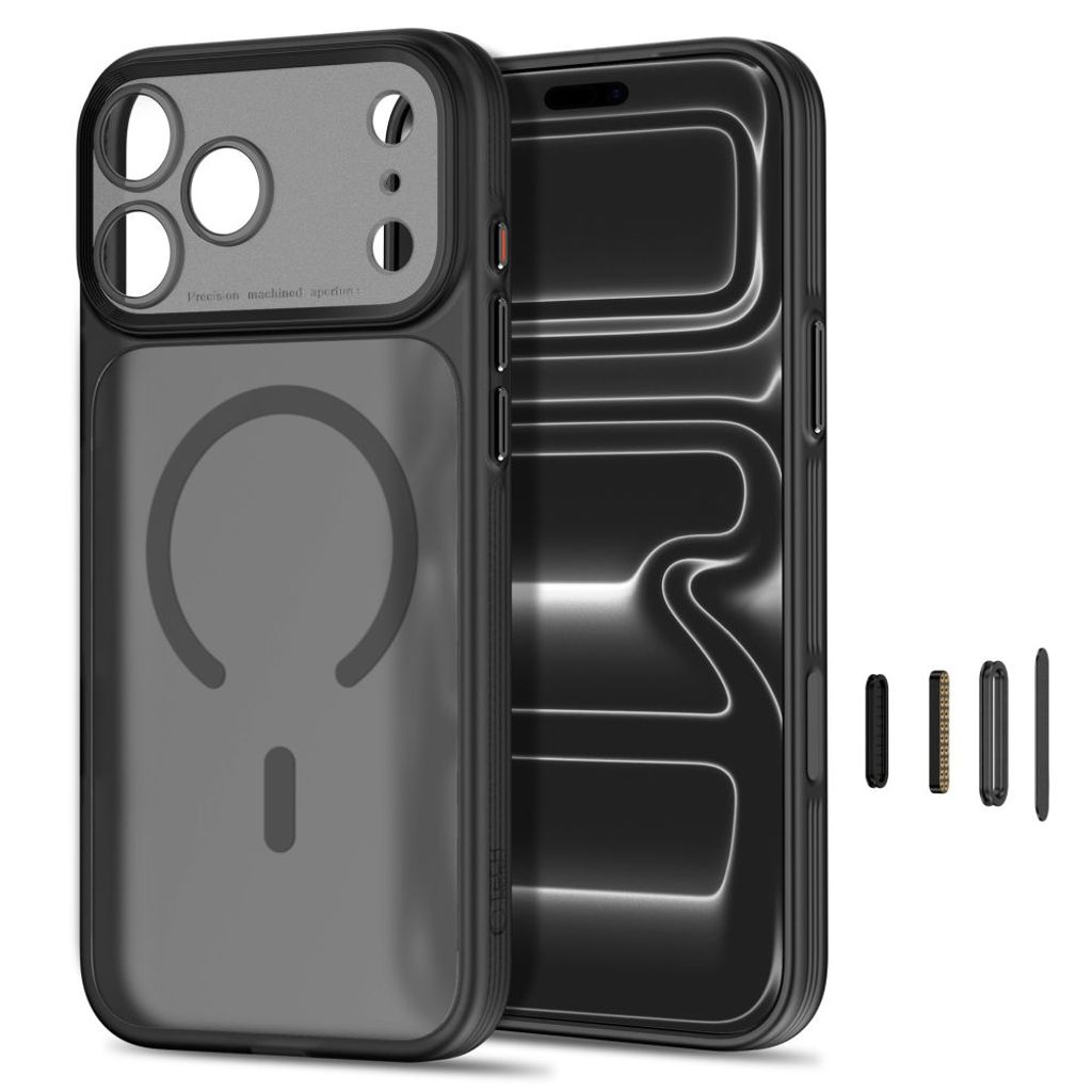 Tech-Protect iPhone 18 Pro/17 Pro skal MagSafe med kameraskydd, matt svart, bild 2