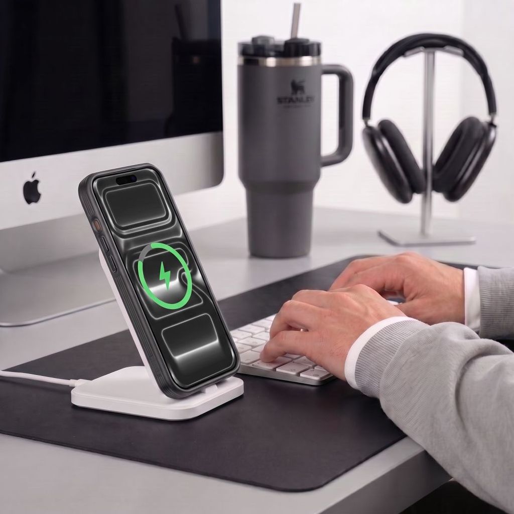 Tech-Protect iPhone 18 Pro/17 Pro skal MagSafe med kameraskydd, matt svart, bild 5