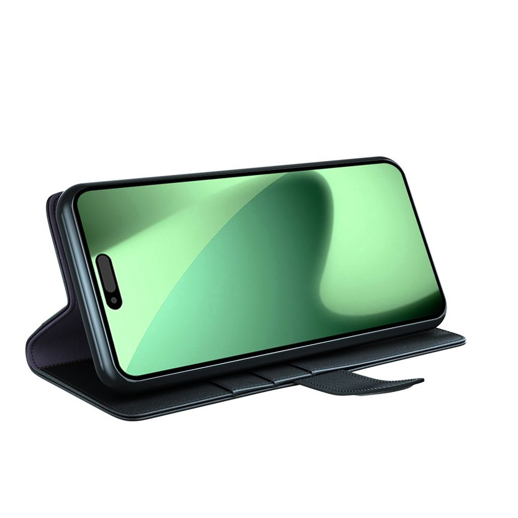 iPhone 18 Pro/17 Pro plånboksfodral i läder, svart, bild 4