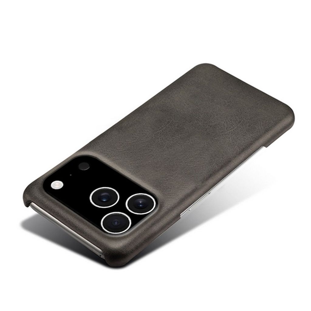 iPhone 18 Pro/17 Pro smalt skal i konstläder, svart, bild 5