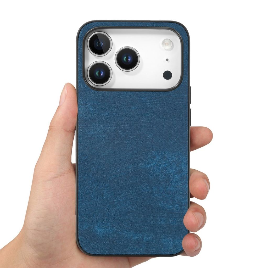 iPhone 18 Pro/17 Pro skal i konstläder, blå, bild 2