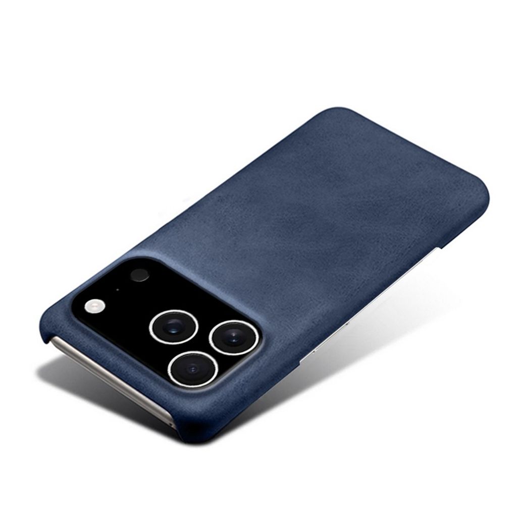 iPhone 18 Pro/17 Pro smalt skal i konstläder, blå, bild 5