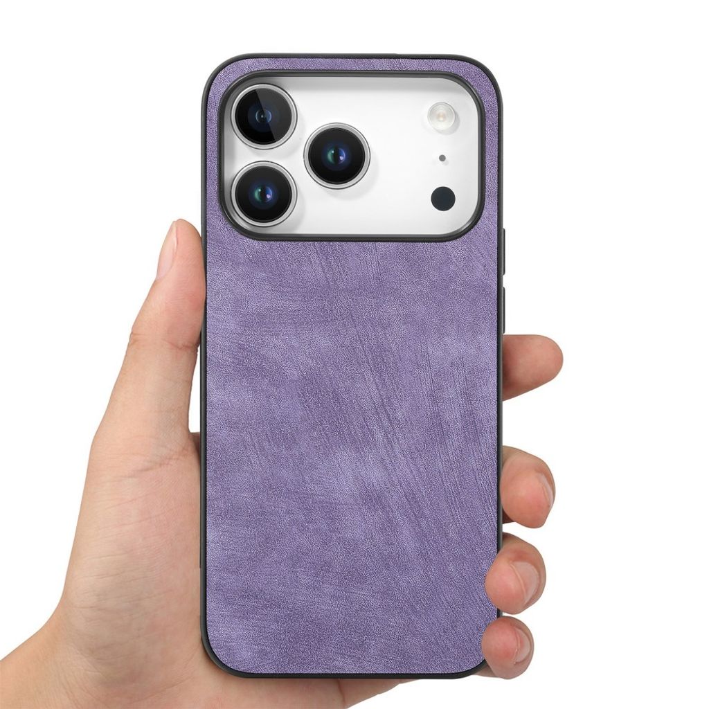 iPhone 18 Pro/17 Pro skal i konstläder, lila, bild 2