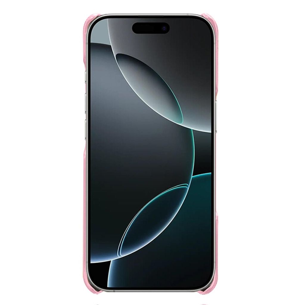 iPhone 18 Pro/17 Pro smalt skal i konstläder, roséguld, bild 2