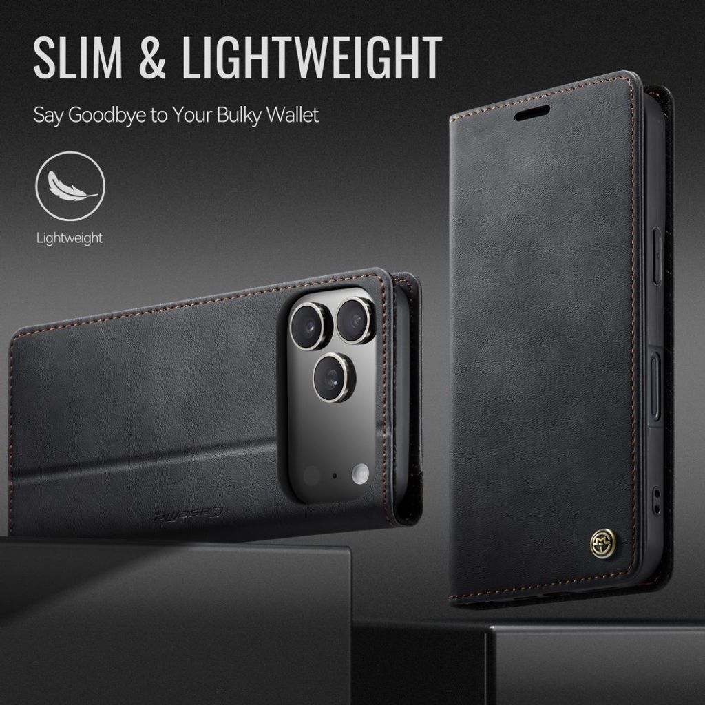 iPhone 18 Pro/17 Pro plånboksfodral med RFID-skydd och stöd, svart, bild 7