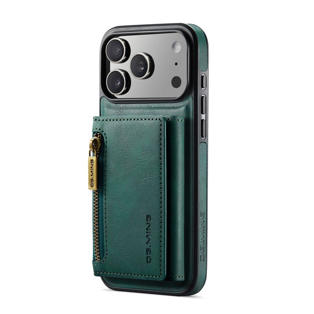 iPhone 18 Pro/17 Pro plånboksskal med avtagbar magnetisk plånbok, grön, bild 2