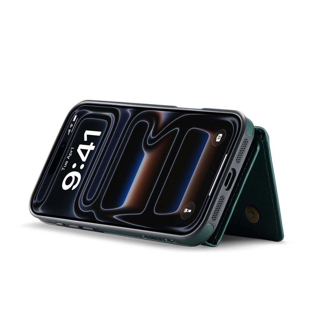 iPhone 18 Pro/17 Pro plånboksskal med avtagbar magnetisk plånbok, grön, bild 7