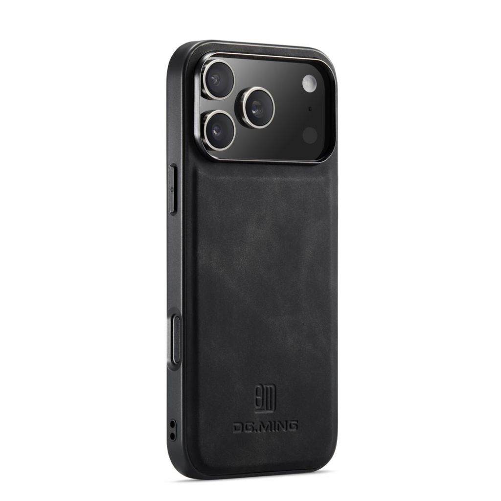 iPhone 18 Pro/17 Pro smalt skal i PU-läder, svart, bild 2
