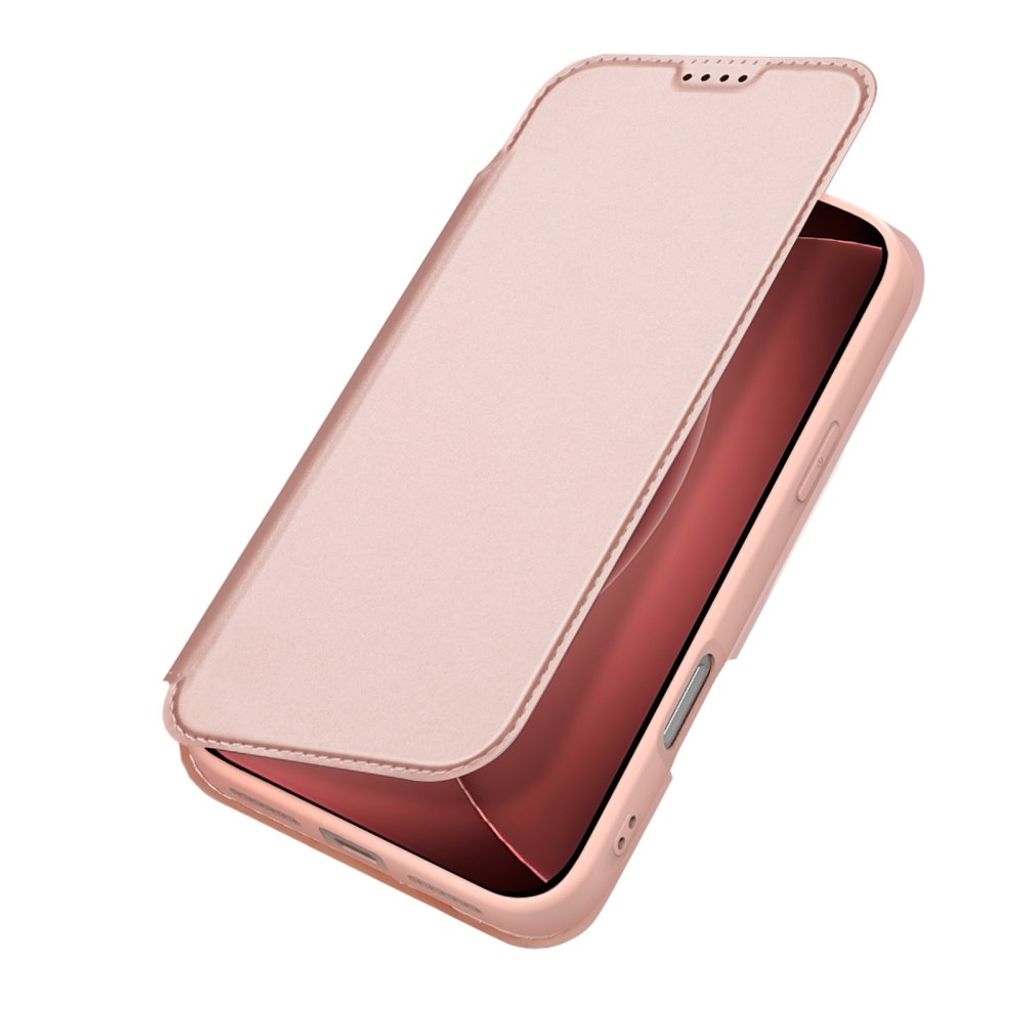 Dux Ducis iPhone 18 Pro/17 Pro plånboksfodral med kortplats och stöd, rosa, bild 4