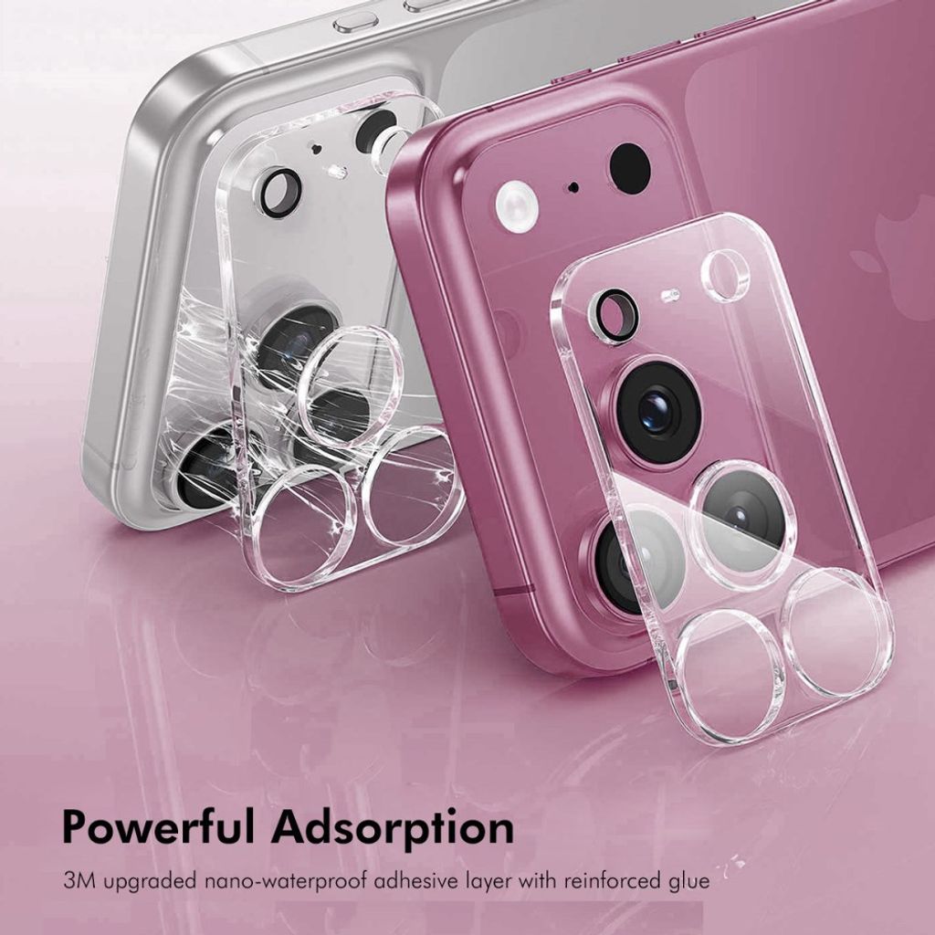 iPhone 18 Pro kameralinsskydd i härdat glas, 2-pack, bild 3