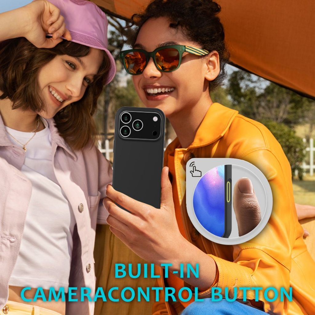 iPhone 18 Pro/17 Pro mjukt silikonskal med mikrofiberfoder, svart, bild 8