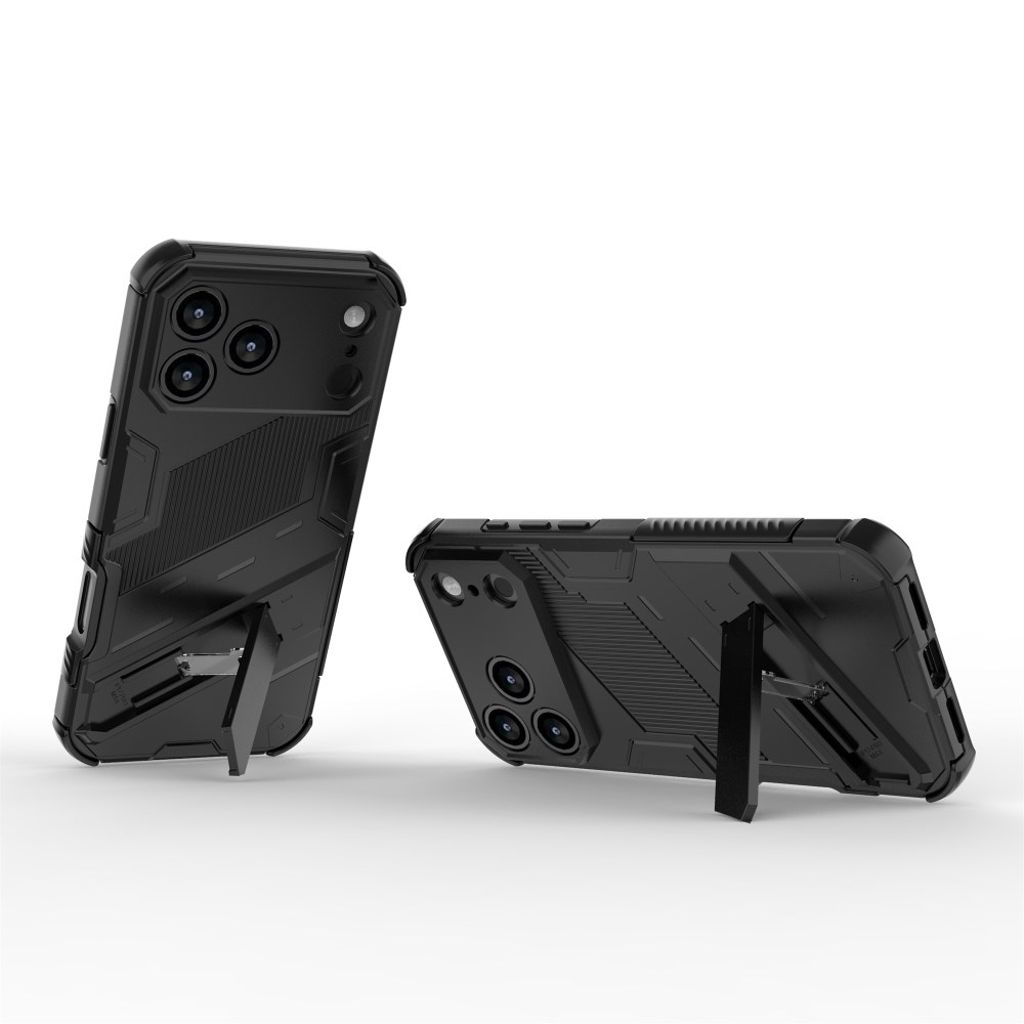 iPhone 18 Pro/17 Pro stötskydd med dolt stöd och förstärkta hörn, svart, bild 2