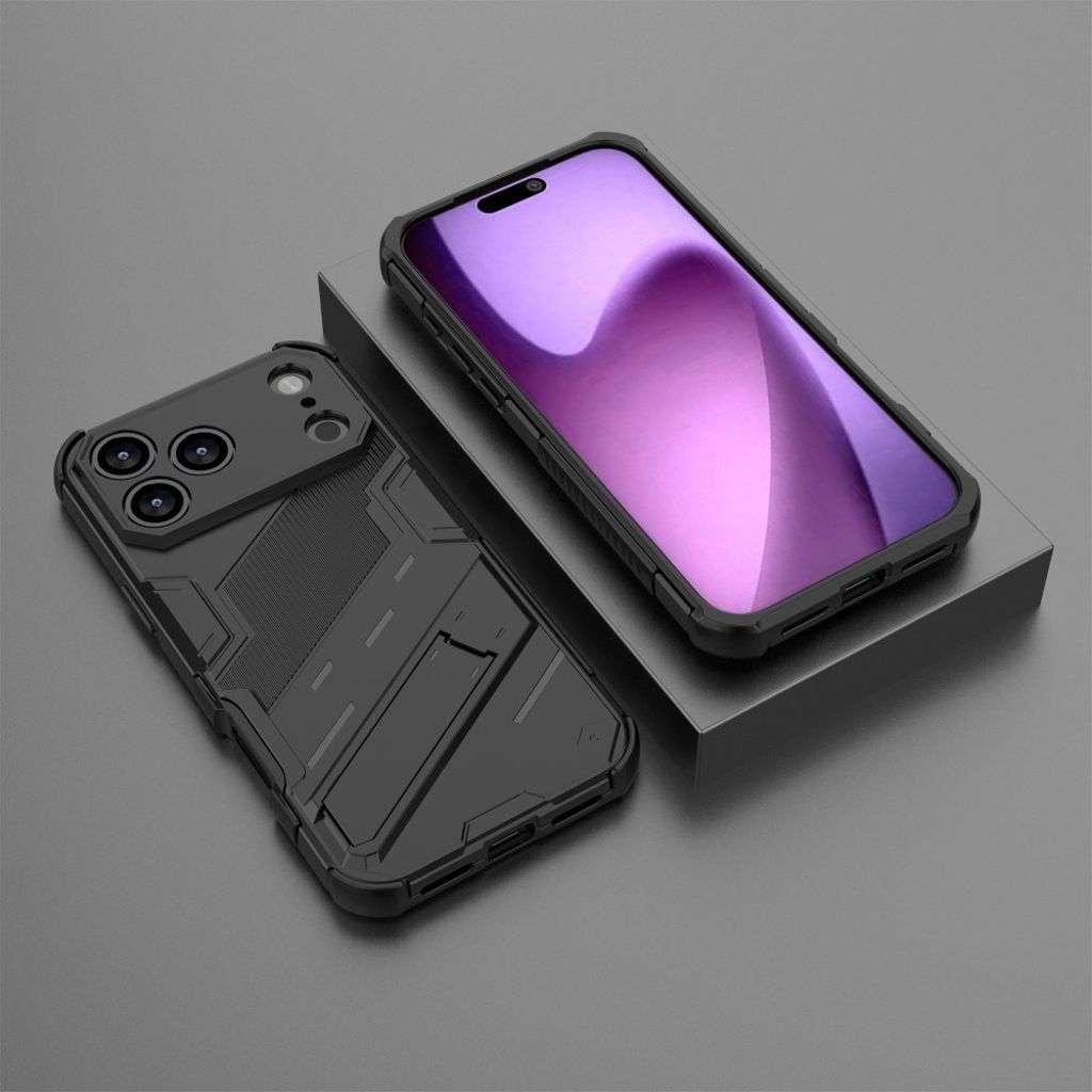 iPhone 18 Pro/17 Pro stötskydd med dolt stöd och förstärkta hörn, svart, bild 5