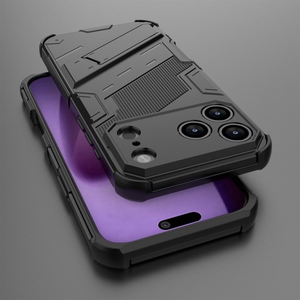 iPhone 18 Pro/17 Pro stötskydd med dolt stöd och förstärkta hörn, svart, bild 6