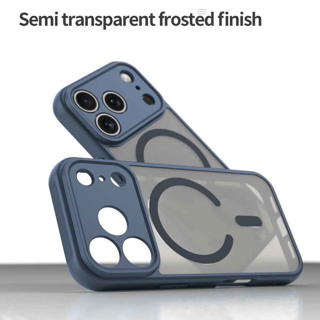 Frostat MagSafe-skal till iPhone 18 Pro och 17 Pro - Blå, bild 4