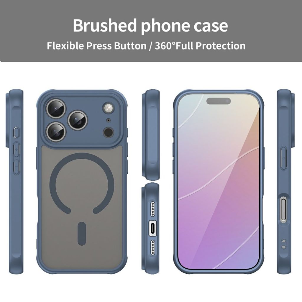 Frostat MagSafe-skal till iPhone 18 Pro och 17 Pro - Blå, bild 8