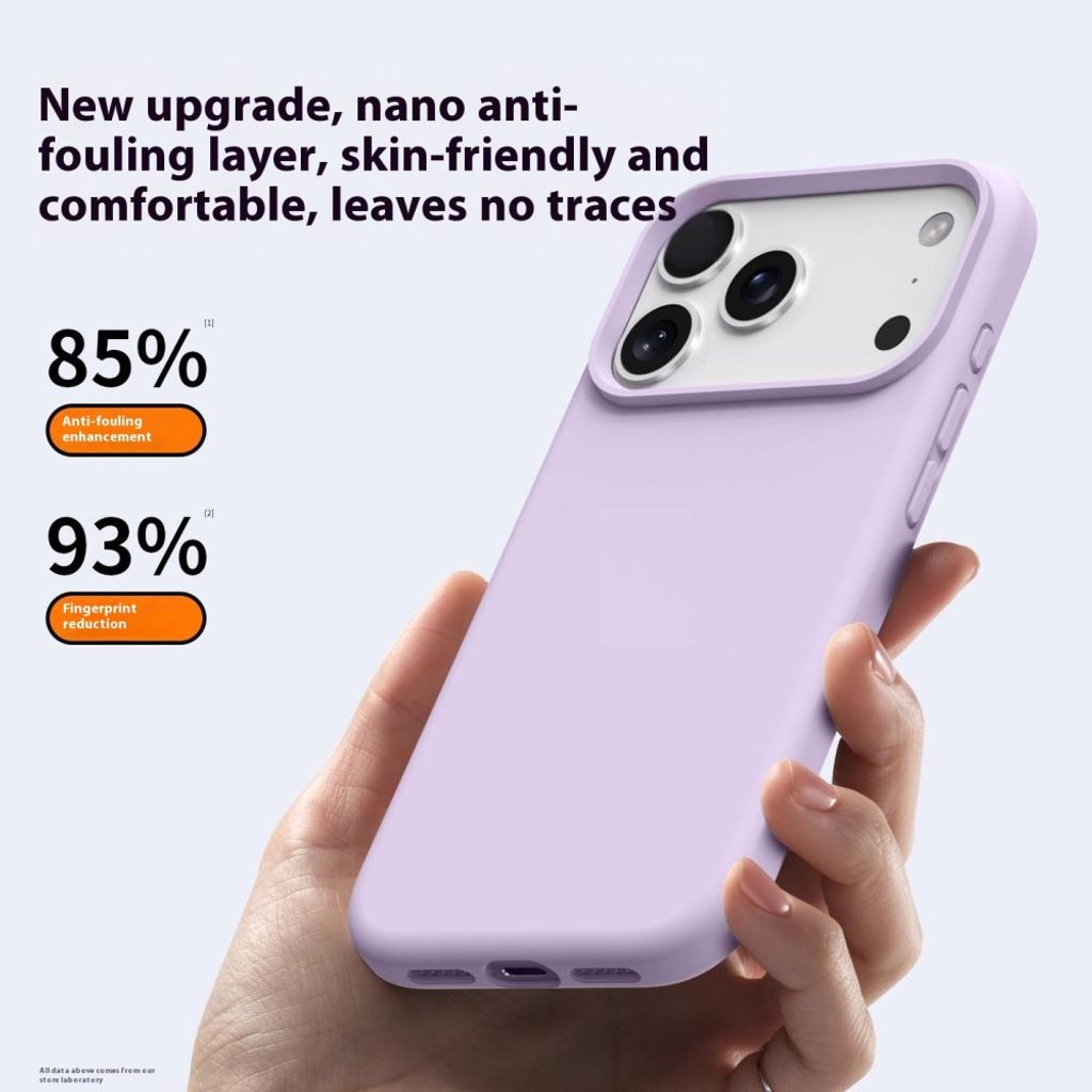 Fläckskyddat MagSafe-skal med mikrofiberfoder till iPhone 18 Pro och 17 Pro - Ljuslila, bild 5