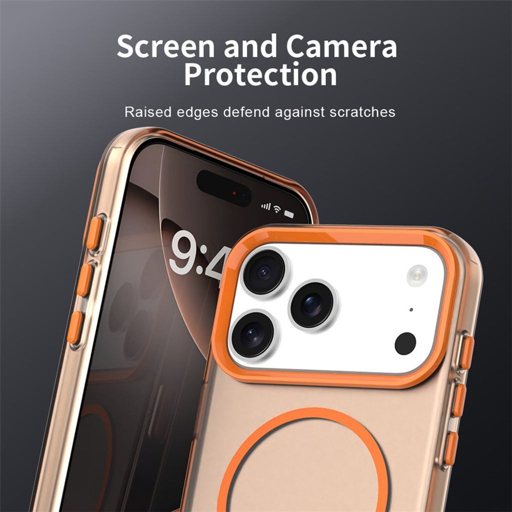 Orange MagSafe-skal med förstärkta hörn till iPhone 18 Pro och 17 Pro, bild 7