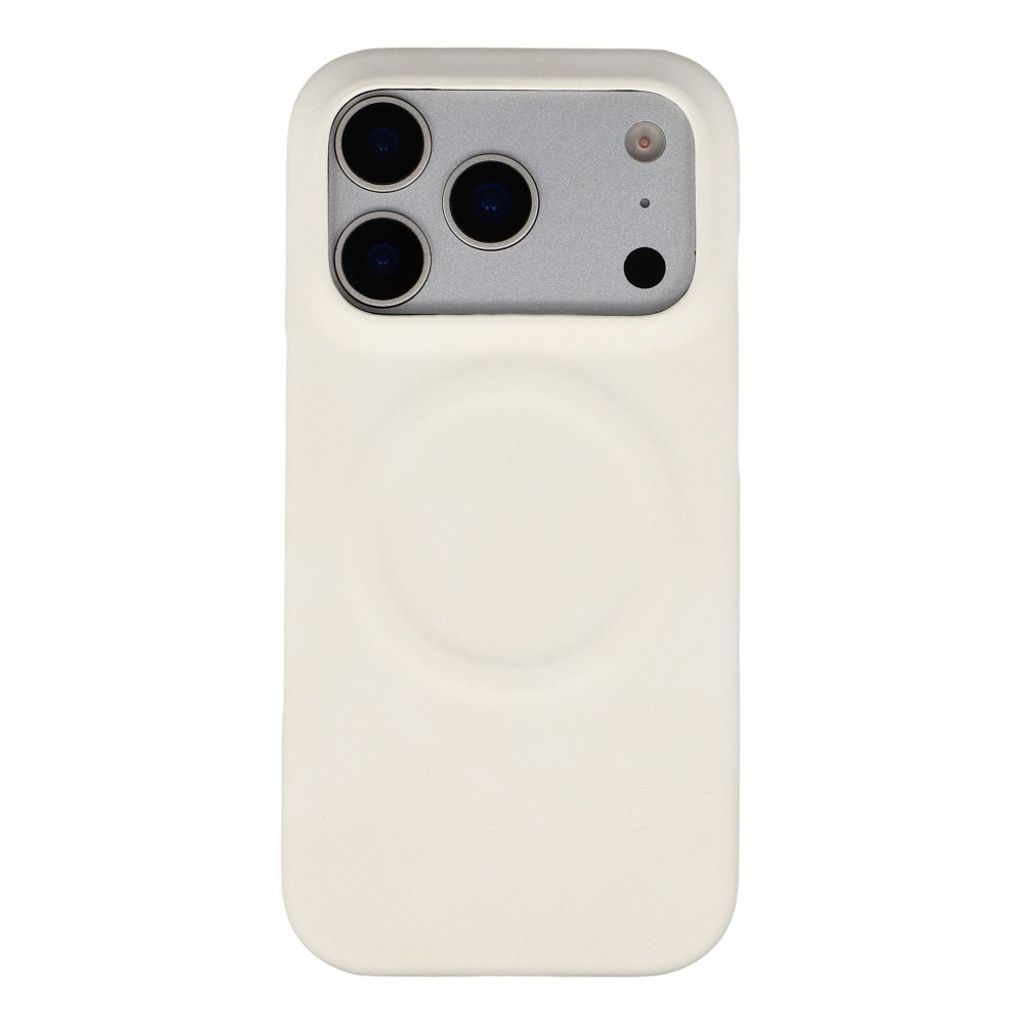 Vitt PU-läderskal med MagSafe till iPhone 18 Pro och 17 Pro, bild 3