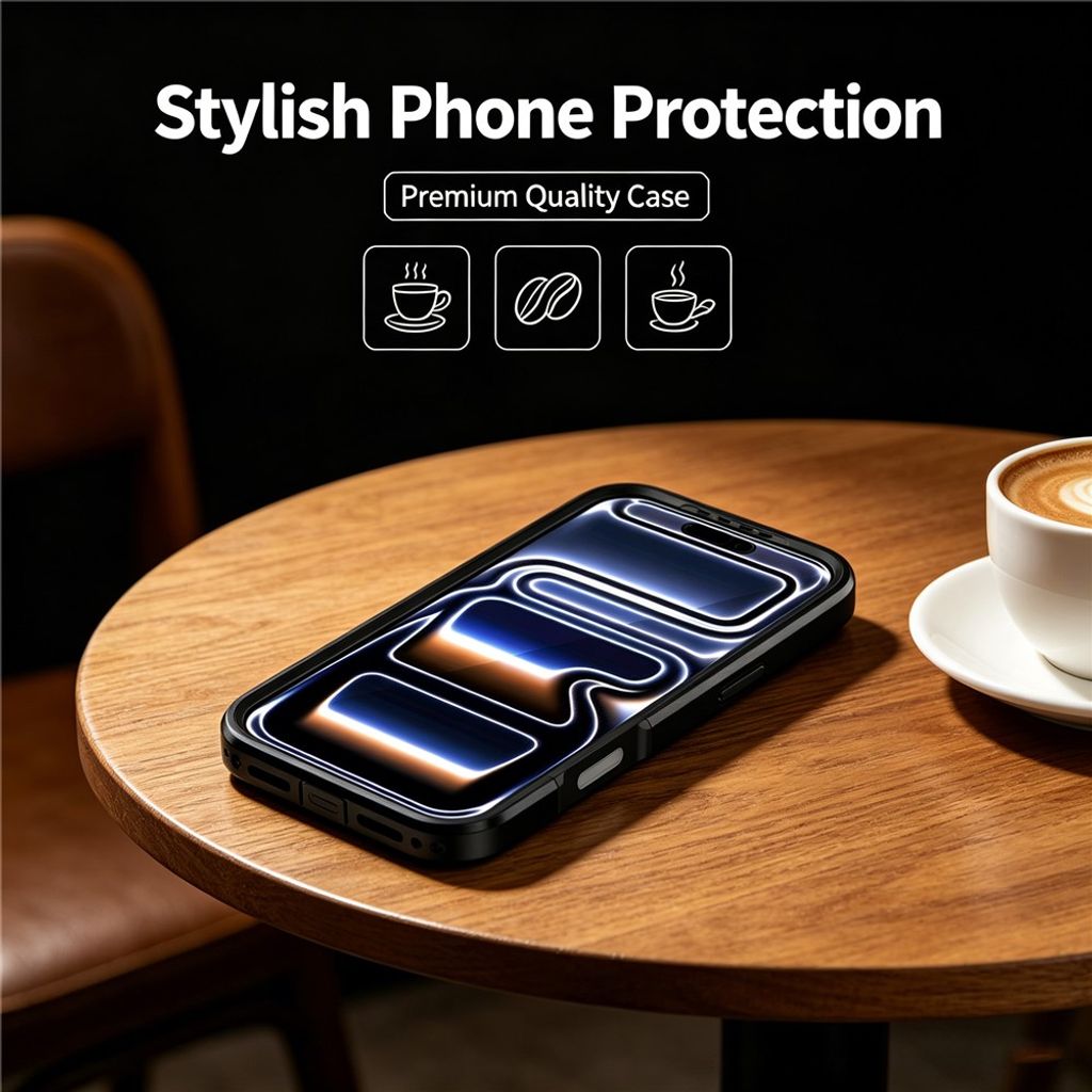Stöttåligt MagSafe-skal med förstärkt kameraskydd till iPhone 18 Pro och 17 Pro - Svart, bild 5