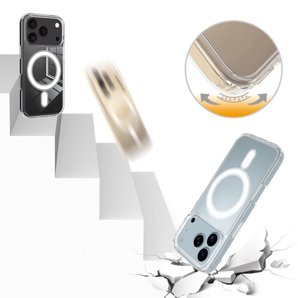 Genomskinligt MagSafe-skal i TPU och akryl till iPhone 18 Pro och 17 Pro, bild 8