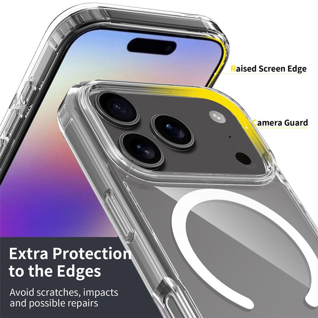 Kristallklart MagSafe-skal med dubbla lager till iPhone 18 Pro och 17 Pro, bild 6