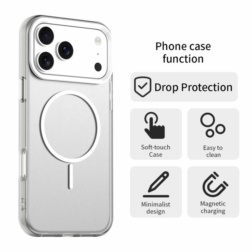 Frostat vitt MagSafe-skal till iPhone 18 Pro och 17 Pro, bild 6