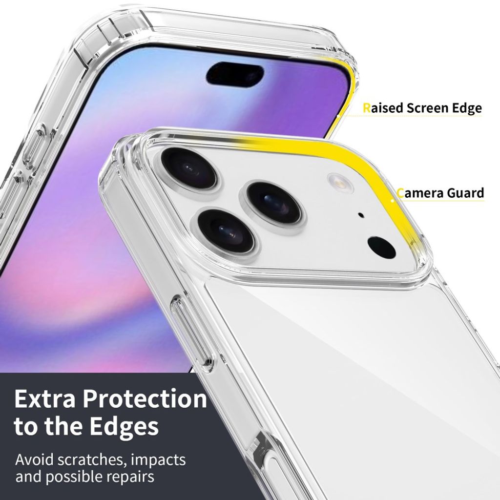 Genomskinligt skal med akrylbaksida till iPhone 18 Pro och 17 Pro, bild 4