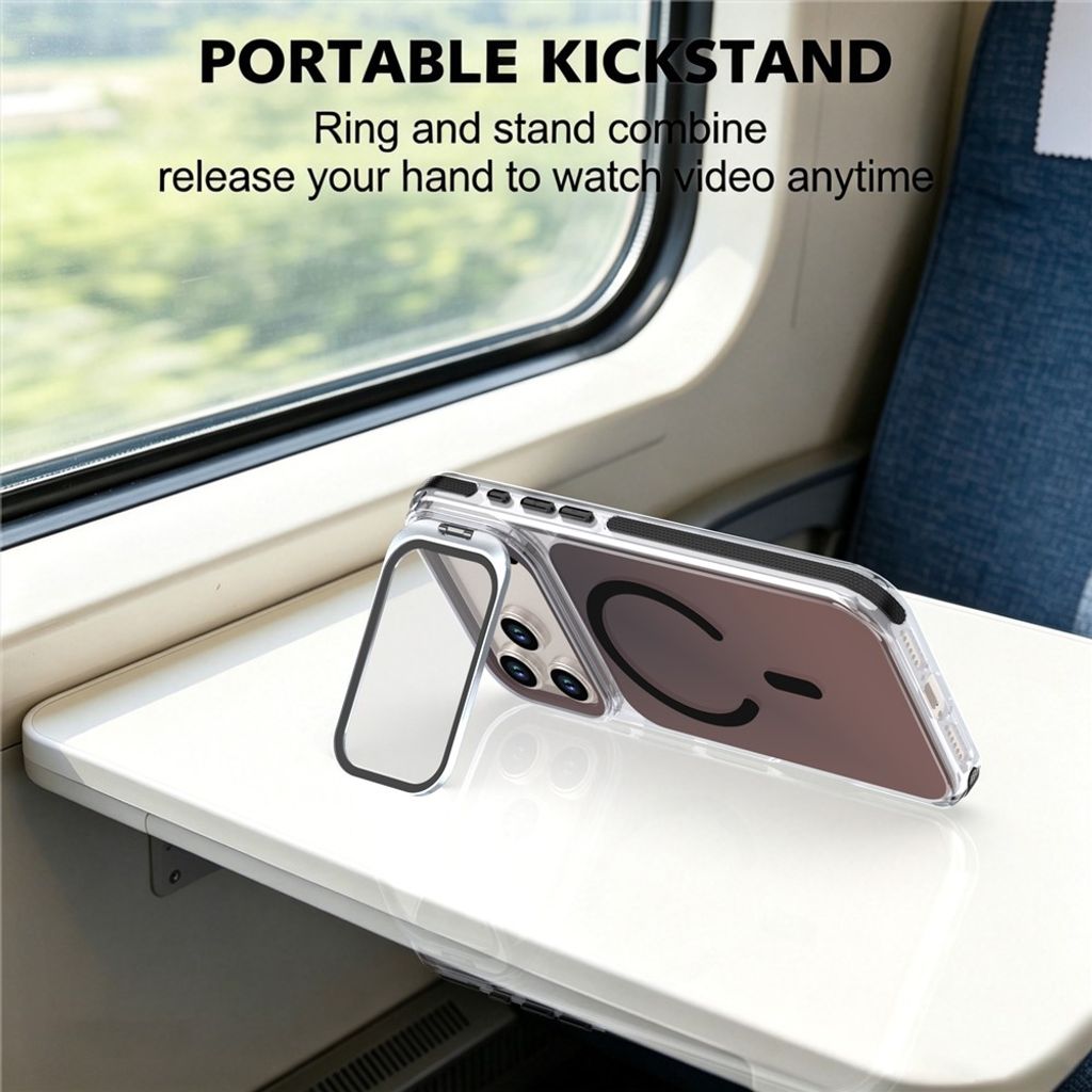 MagSafe-skal med ställ i kameraringen till iPhone 18 Pro och 17 Pro - Svart, bild 4