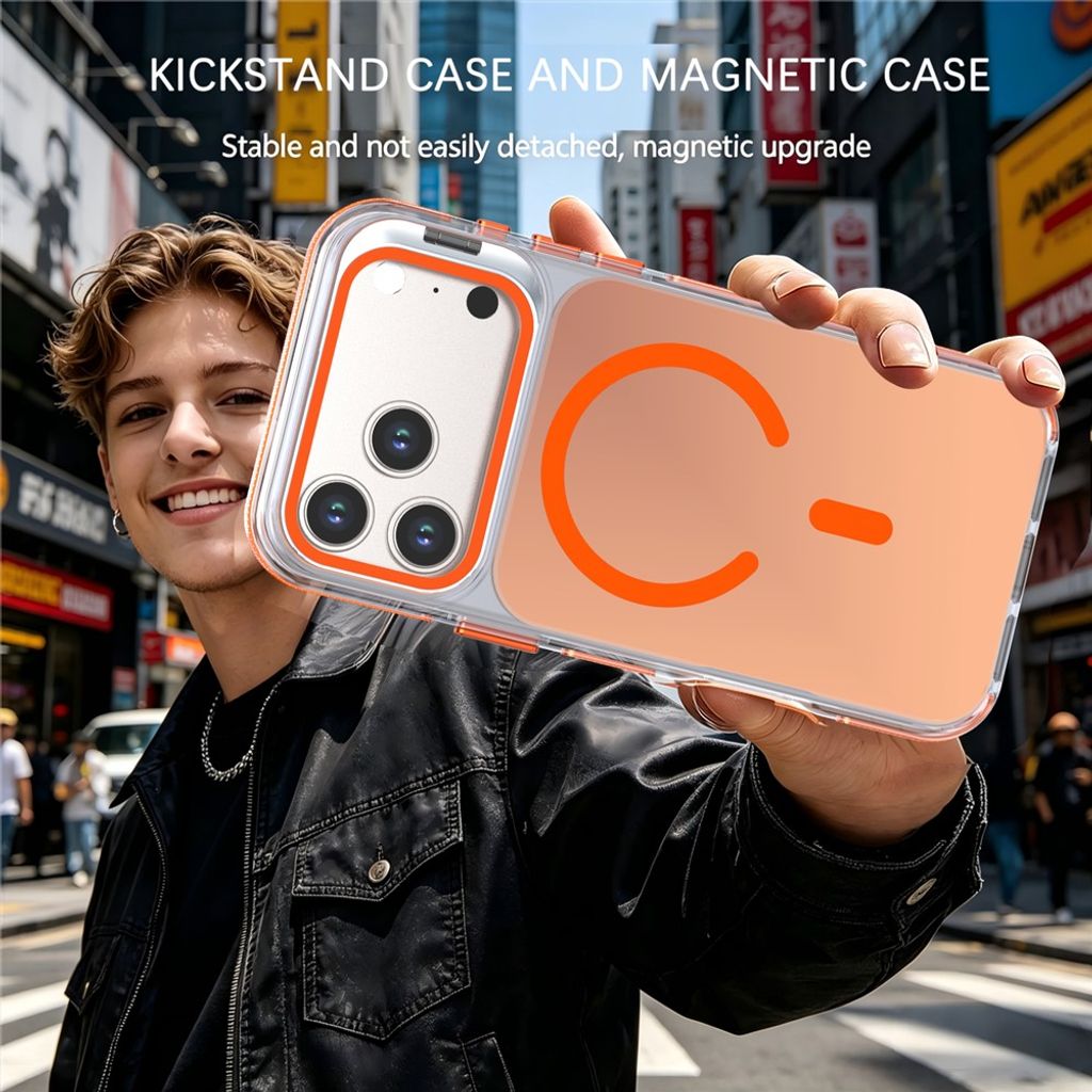 MagSafe-skal med ställ i kameraringen till iPhone 18 Pro och 17 Pro - Orange, bild 11