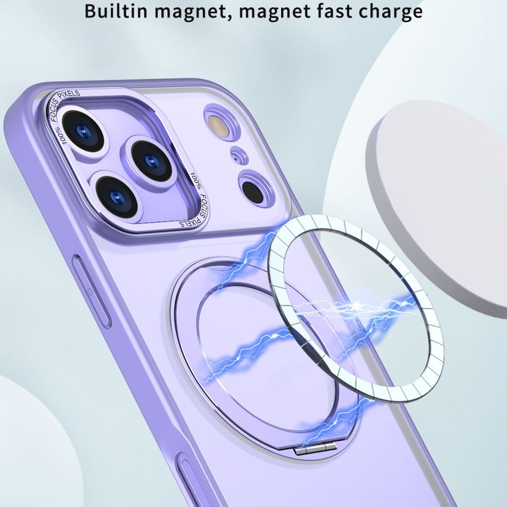 Lila MagSafe-skal med roterande metallställ till iPhone 18 Pro och 17 Pro, bild 2