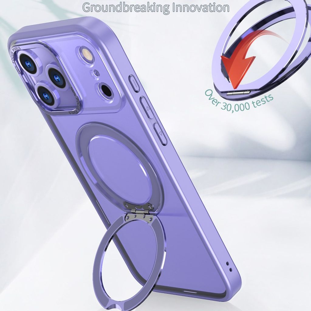 Lila MagSafe-skal med roterande metallställ till iPhone 18 Pro och 17 Pro, bild 6
