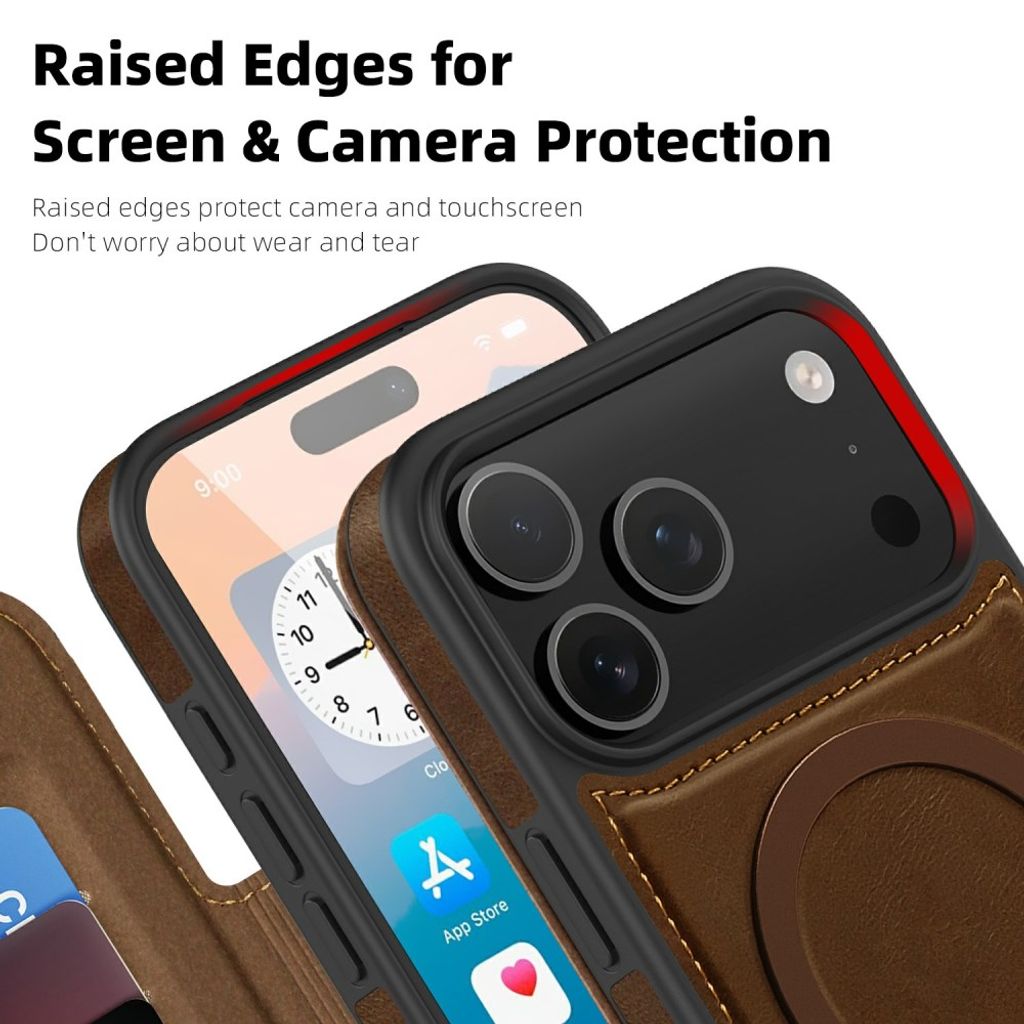 Mörkbrunt plånboksfodral med MagSafe till iPhone 18 Pro och 17 Pro, bild 8