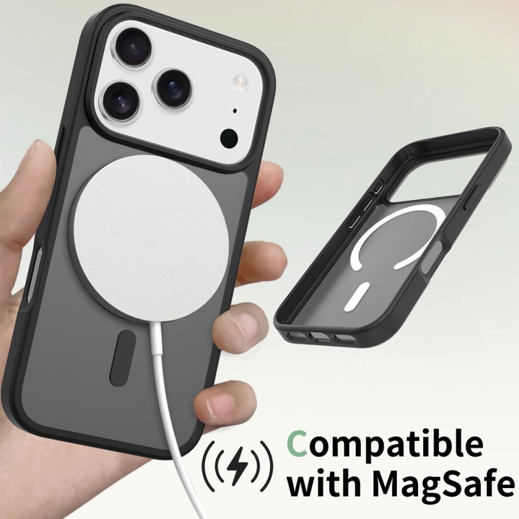 Matt svart MagSafe-skal med frostad baksida till iPhone 18 Pro/17 Pro, bild 5