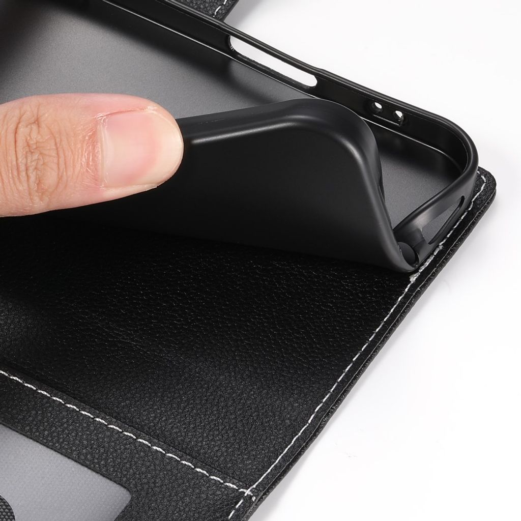 Svart plånboksfodral med handlovsrem till iPhone 18 Pro och 17 Pro, bild 6